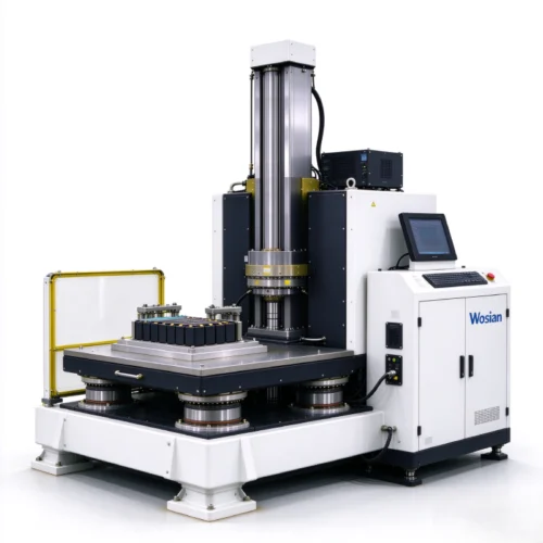 Wosian Vibration & Shock Test Systems lithium battery test equipment, left side view